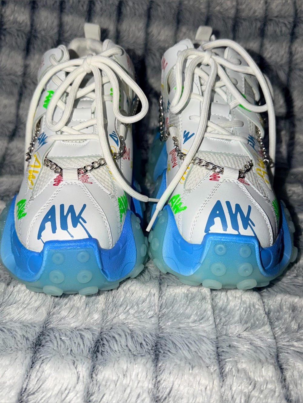 Anthony Wang CARAMBOLA 01 - MULTI Platform Sneakers NIB - Size 8.5 - Picture 12 of 15